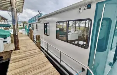 52x14 Ft HouseBoat <~Dream Boat~Deland~Liveaboard~Air BnB