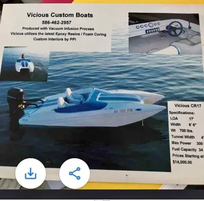 2005 vicious catamaran boat
