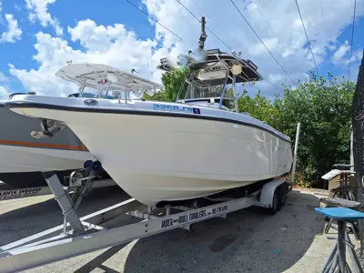 2005 Century 2400 Center Console with Twin 150hp Yamaha four stroke