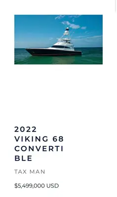 2022 68 Viking Cnv with Tower Tax Man
