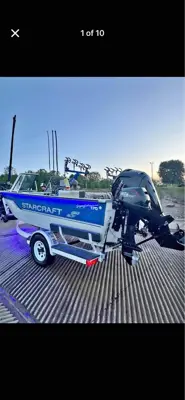 StarCraft Super fisherman 170 Brand new 2025 Merc 90 CT w/5 hrs 9.9 CT pro kicker. Lifetime boat.