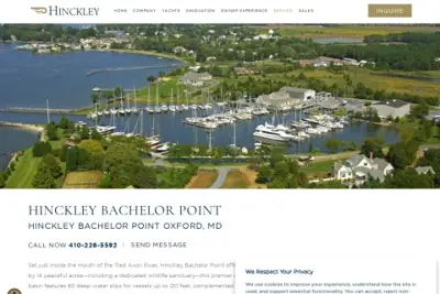 Hinckley Yachts at Bachelor Point (formerly Campbell's Bachelor Point)