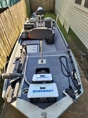 Fishing Boat with Lowrance and Minn Kota