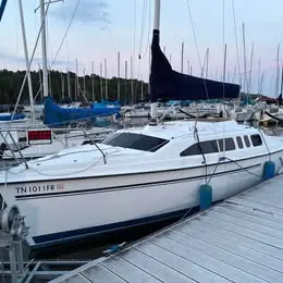 1995 Hunter 26 water ballast sailboat with trailer Tohatsu 4 stroke 9.8 hp outboard and more