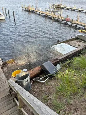 Commercial crab setup