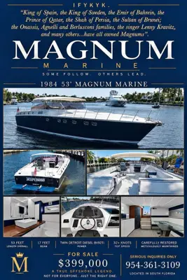 1984 Magnum Marine 53 Maltese