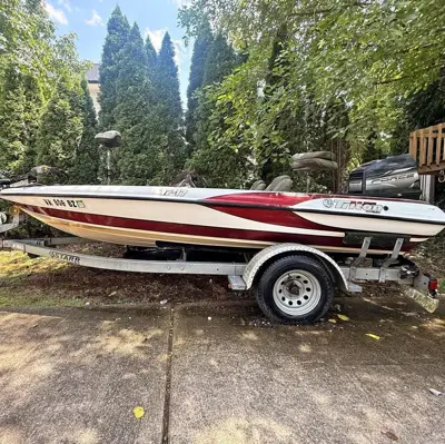 2002 Triton / Mercury Force Motor tr17 bass boat + trailer + many accessories