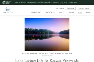 The Cliffs at Keowee Vineyards Marina
