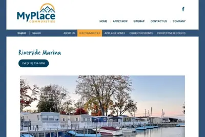 Riverside marina port clinton
