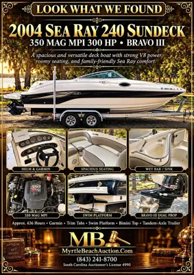 Beautiful 2004 Searay 240 Sundeck - Retails for over $30k! Save Thousands on a GREAT Boat!