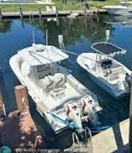 Boat dock in water slip Deerfield Beach Boca Raton marina 24 hour access $35/ft