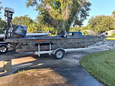 22.5 camouflage Alweld aluminum boat 2022