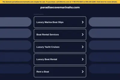 Paradise Cove Marina (Gregg Orr Marine)