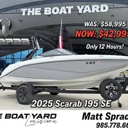 2025 Scarab 195 SE Jet Boat