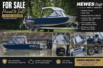2026 Hewescraft Pro V 200 ET