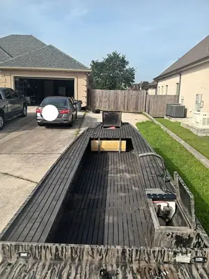 18'x48" Custom Uncle J's Hull with galvanized trailer.
