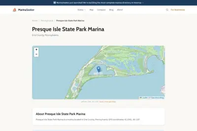 Presque Isle State Park Marina