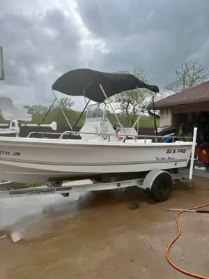 Sea pro with very low hours, just had serviced 115 mercury