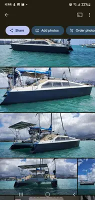 33' catamaran 2 kings size bed berths live aboard off grid home on waterfront!