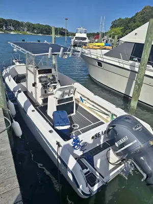 Grady-White fishing boat with Yamaha 300 Center Console