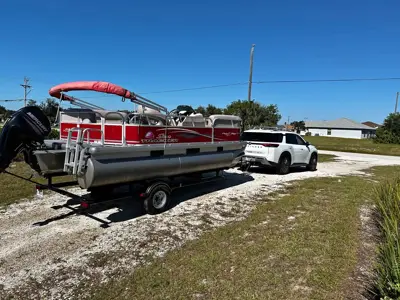 2015 Suntracker Party Barge 20 DLX – 60HP Mercury – Trailer