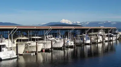 38' covered marina slip Anacortes Marina