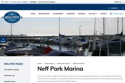 Grosse Pointe Boat Club Marina