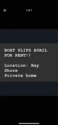 Boat slips available Jet ski slips