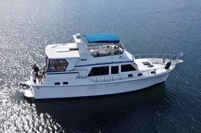 1986 Pondersoa 47 Aft Cabin Motor Yacht, 2x 225 Turbo For Lehmans, Spacious, Clean, Turnkey.