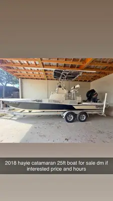 2018 hayie catamaran 25ft