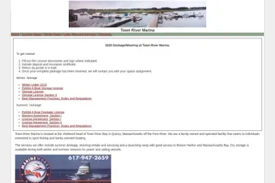 Town river marina