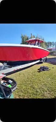 2023 38TE fountain boat, 450r’s