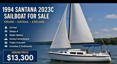 1994 Santana Sailboat 2023C