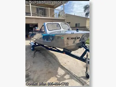 1958 Boeing Aluminum Fishing Boat — 16ft
