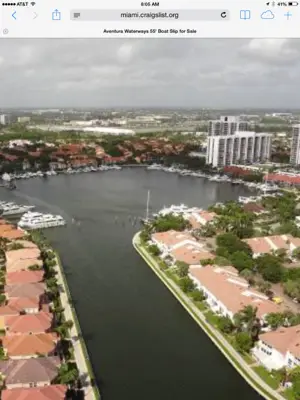 Boat Dock For Rent in Aventura, Florida at Waterways Marina