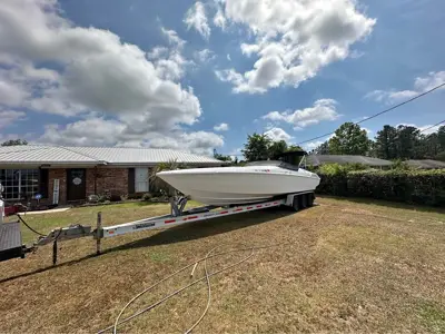 29’ scarab with triple axle aluminum trailer