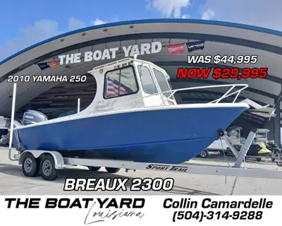 1988 Breaux 2300 2010 Yamaha 250