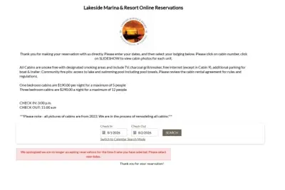 Lakeside Marina & Resort