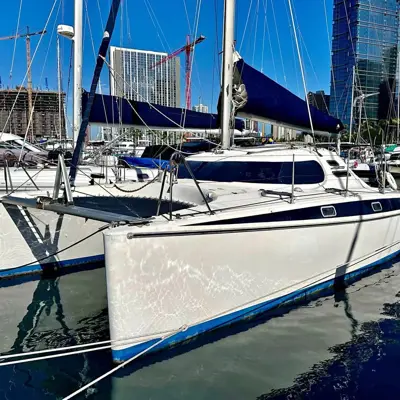 1991 Solaris 36 Catamaran with transferable slip at Koolina