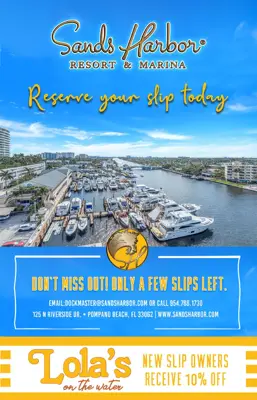 Boat Dock For Rent in Pompano Beach, Florida at Sands Marina