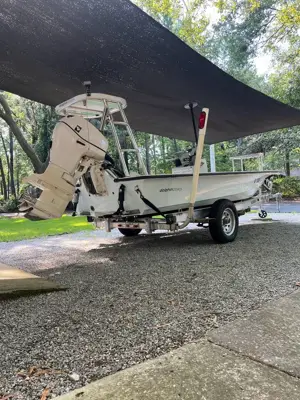 2008 Dolphin Renegade Pro Flats Skiff — 2017 Evinrude E-TEC | Fresh Trailer |