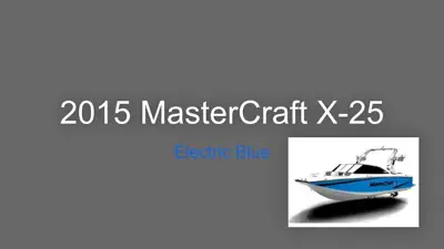 2015 MasterCraft X-25