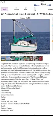 Nunsuch Sailboat 22 foot