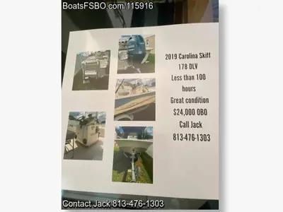 2019 Carolina Skiff 178 DLV — 18ft
