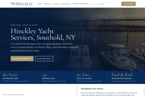 Hinckley Yacht Services Southold, NY