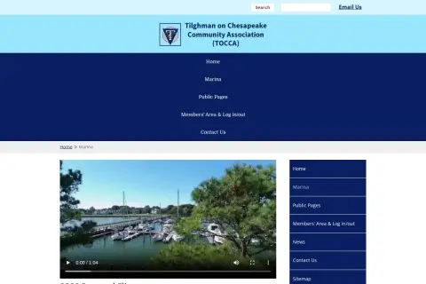 Tilghman on Chesapeake Community Association Marina