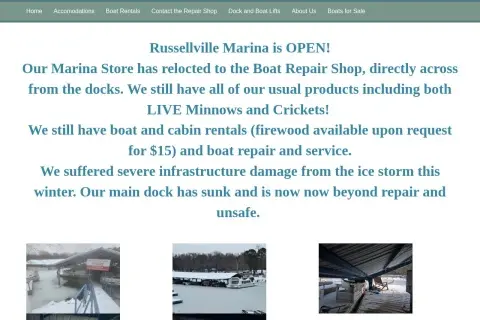 Russellville Marina & Boat Repair & Cabins