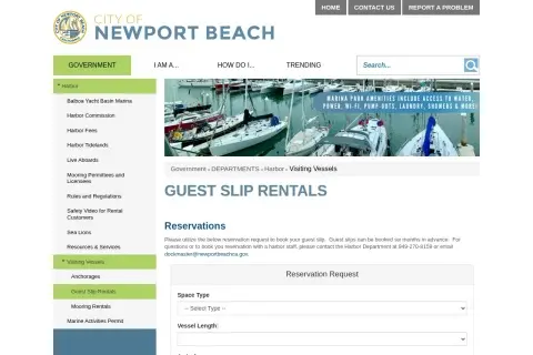 Marina Park (City of Newport Beach guest dock)