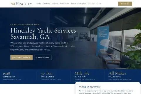 Hinckley Yacht Services Savannah, GA
