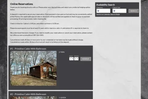 LIFT- Hugo Lake Cabins and Marina